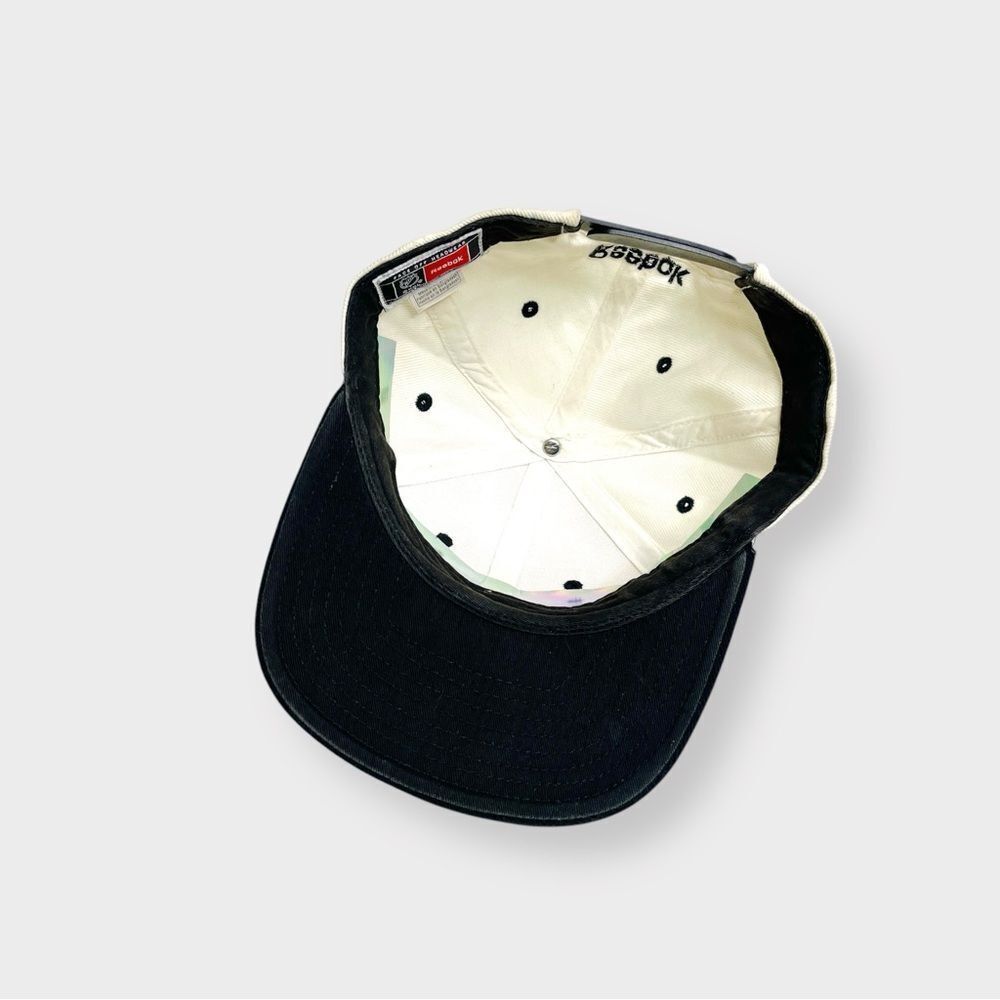 Vtg 90s Reebok San Jose Sharks Wraparound Logo Snapback Hat, NHL Crisp Hockey - Picture 5 of 9
